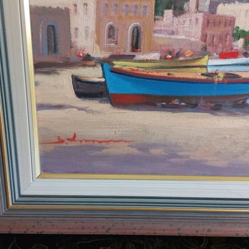 Oil painting signed by Dimitris Antoniou like new
