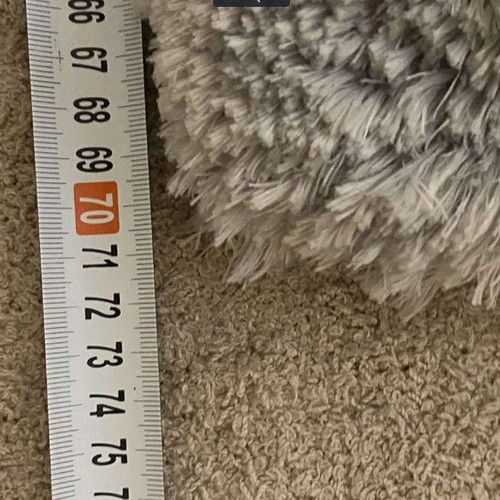 Runner rugs like new 70x140 cm gray with thick pile