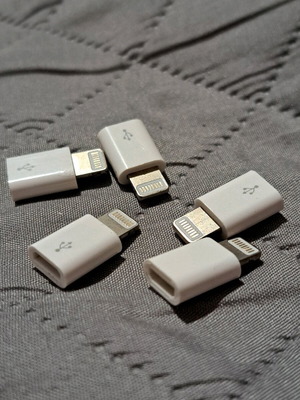 Μετατροπέας micro USB σε lightening apple adapter, νέο, 5 τεμάχια