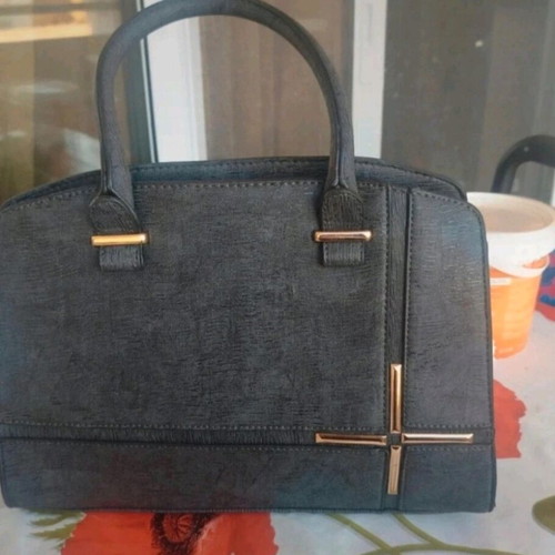 Accessories shoulder bag like new, dark gray anthracite