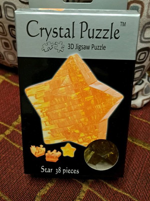 3D Star Puzzle 38 pieces like new