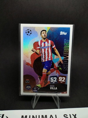 Συλλεκτική κάρτα David Villa Showboat σαν καινούργιο Topps Match Attax #419 Atletico Madrid