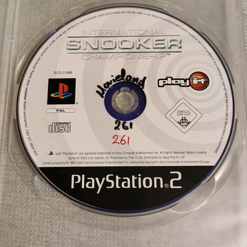International Snooker Championship PS2 μεταχειρισμένο, σε πολύ καλή κατάσταση