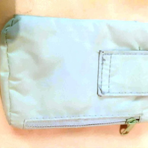 Fabric wallet with floral design and velcro like new