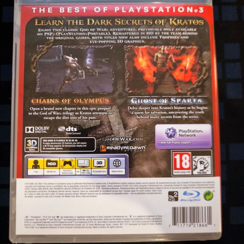 God of War Collection Volume II PS3 game mint condition
