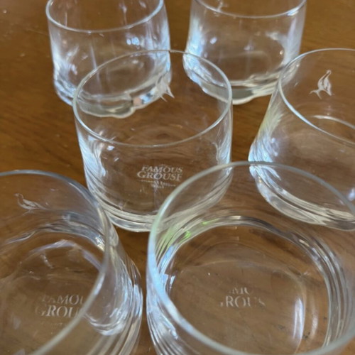 Famous Grouse whiskey glass set of 6