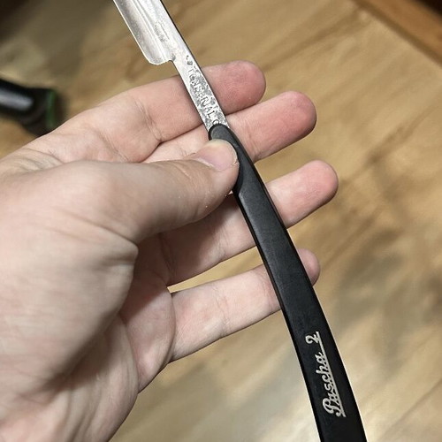 Paul Springer Pascha 2 straight razor used, antique German Solingen