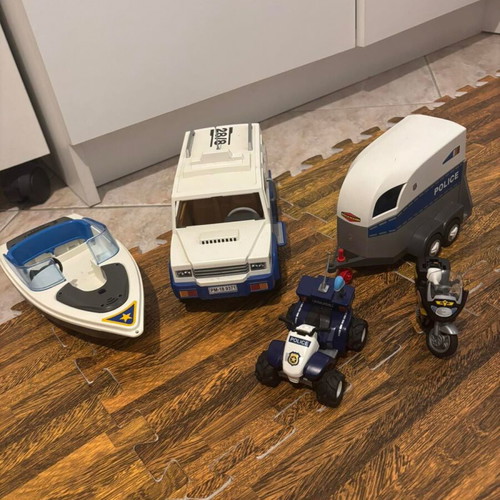 Playmobil toys used, large bag with children's playsets