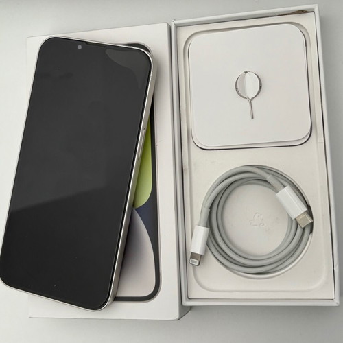 iPhone 14 Starlight 128GB like new, 5G, with Apple cases