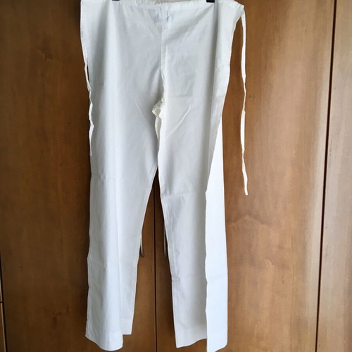 White summer pants 3/4 size L like new