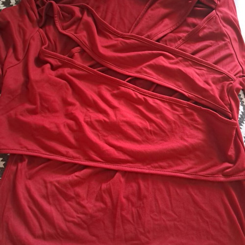 Women's blouse new, red, size XL