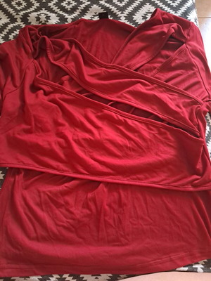 Women's blouse new, red, size XL