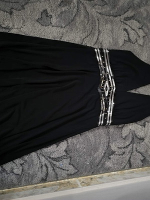 Dress, knee-length with open back