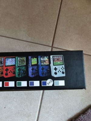 R36S retro game console blue, 64GB