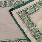 Handmade counted cross-stitch table runner, 43x87 cm