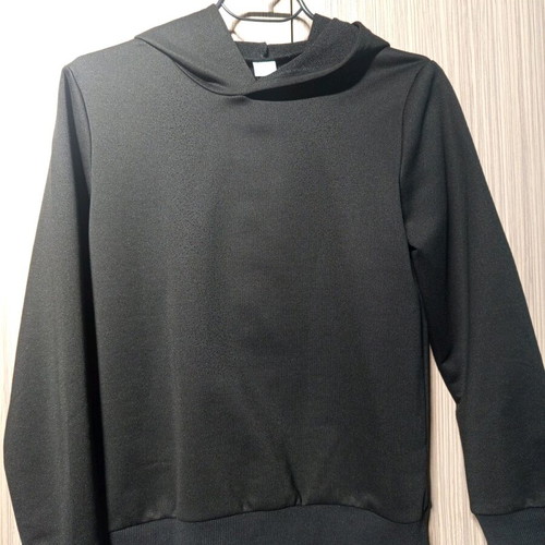 Boys' hoodie like new, size 134 cm, black