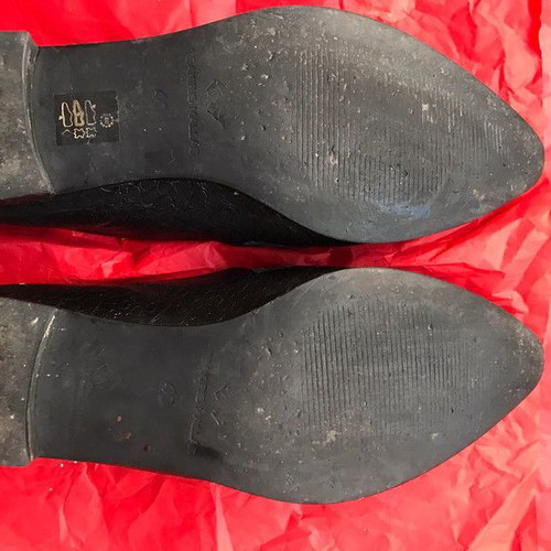 Tsakiris Mallas women's leather loafers like new, black, size 40