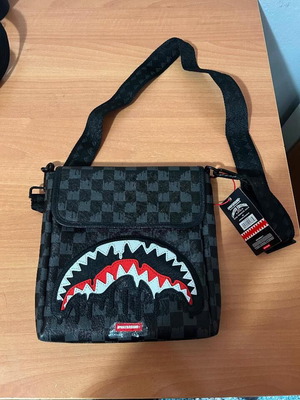 Sprayground Dripping Sharks in Paris crossbody bag brand new with tags