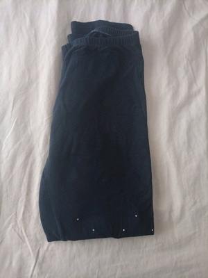 Mayoral dark blue leggings with rhinestones used, 164 cm