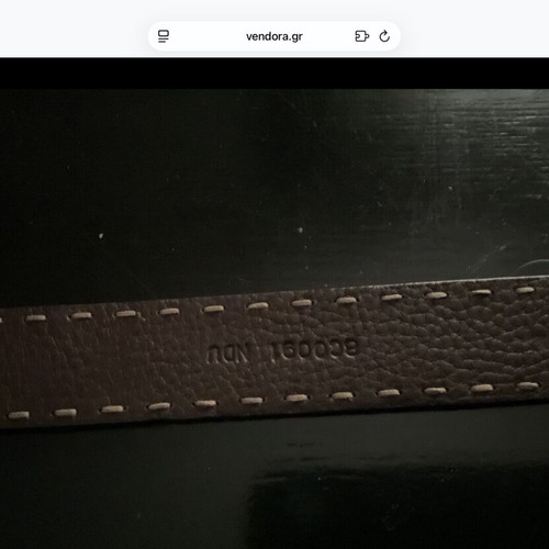 Fendi leather belt brown like new, size 70