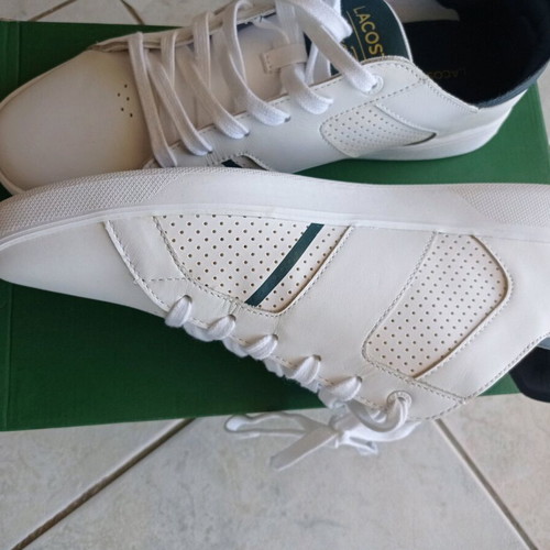 Lacoste men's white sport shoes size 44 new