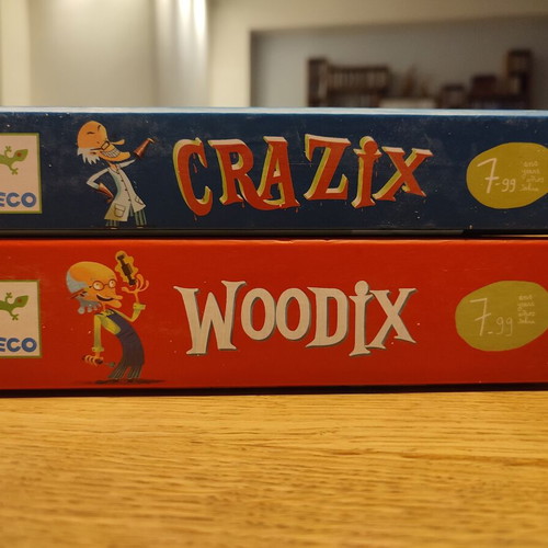 Djeco Woodix and Crazix wooden and metal puzzles like new