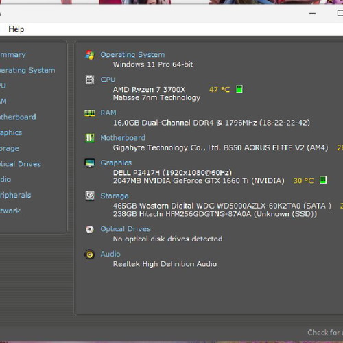 Gaming PC Ryzen 7 3700X GTX 1660TI 16GB DDR4 NVMe Windows 11 like new