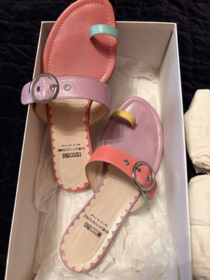 Moschino Cheap and Chic multicolour leather sandals like new, size 36