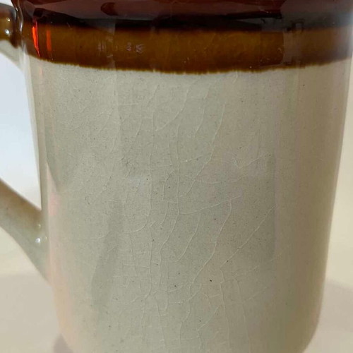Vintage handmade ceramic Florida souvenir mug used