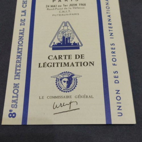 8e Salon International de la Chimie catalog like new, French