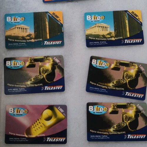 Telestet phone recharge cards like new, pack