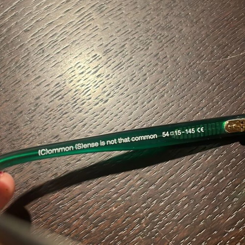 Common Sense green sunglasses new