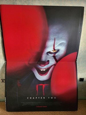 IT 2 Cardboard Poster like new, extremely rare