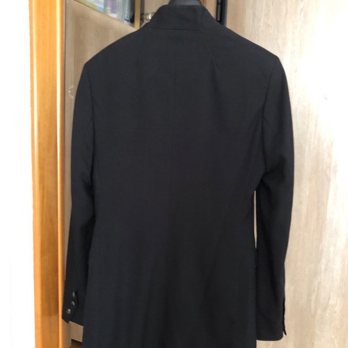 Snob black long mid-length jacket used, size 36