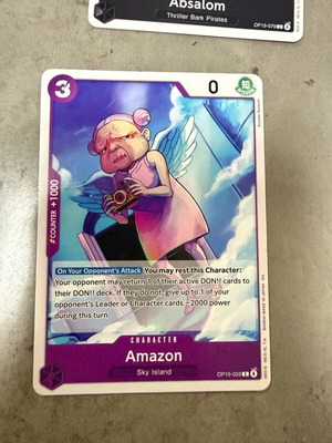 One Piece Card Game pack of 10 cards like new