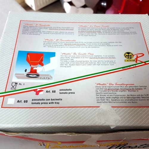 Master No.68 Manual Tomato Press used