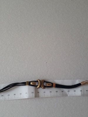 Bracelet new, black and gold