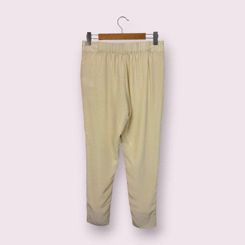 Munthe women's silk pants, ecru, size 40
