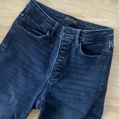 Massimo Dutti jeans used, high rise skinny, blue, size S