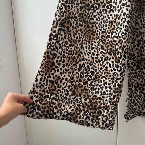 Bershka leopard pants like new, size M