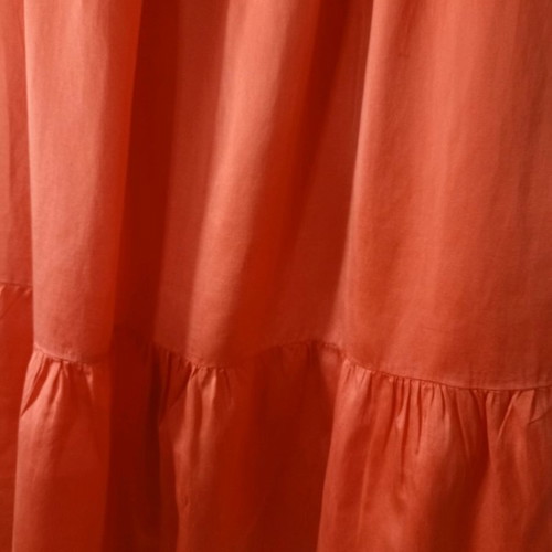 Devotion maxi strapless dress used, orange, size S