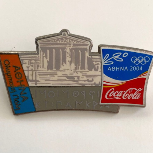 Coca Cola Athens 2004 Olympic Games Sponsor Pin used