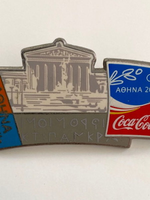 Coca Cola Athens 2004 Olympic Games Sponsor Pin used