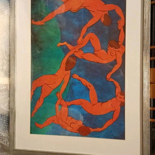 The Dance Menri Matisse in wooden silver frame like new