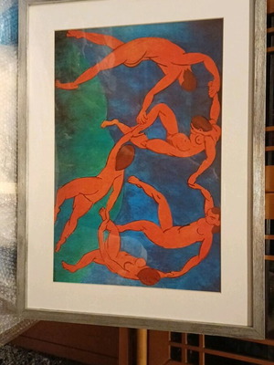 The Dance Menri Matisse in wooden silver frame like new
