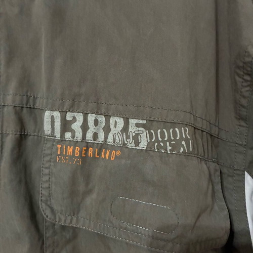 Timberland men's jacket like new, khaki with orange details, size M