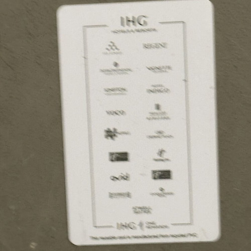 IHG One Rewards collectible card
