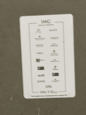 IHG One Rewards collectible card