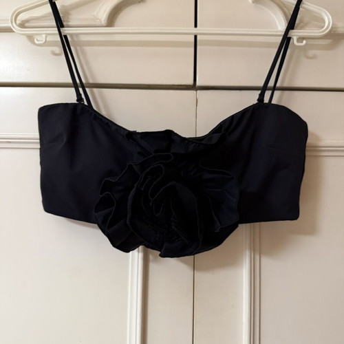 Zara black bikini top like new, size Medium