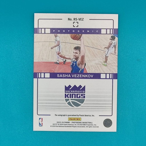 2023-24 Panini Photogenic Sasha Vezenkov RC Auto /25 Maze Parallel mint